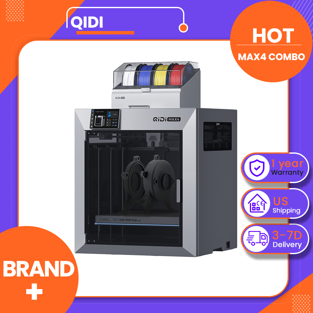 Impresora 3D QIDI Max4 Combo,  - Direct Drive Dual Gear Extruder High Speed reseña y precio